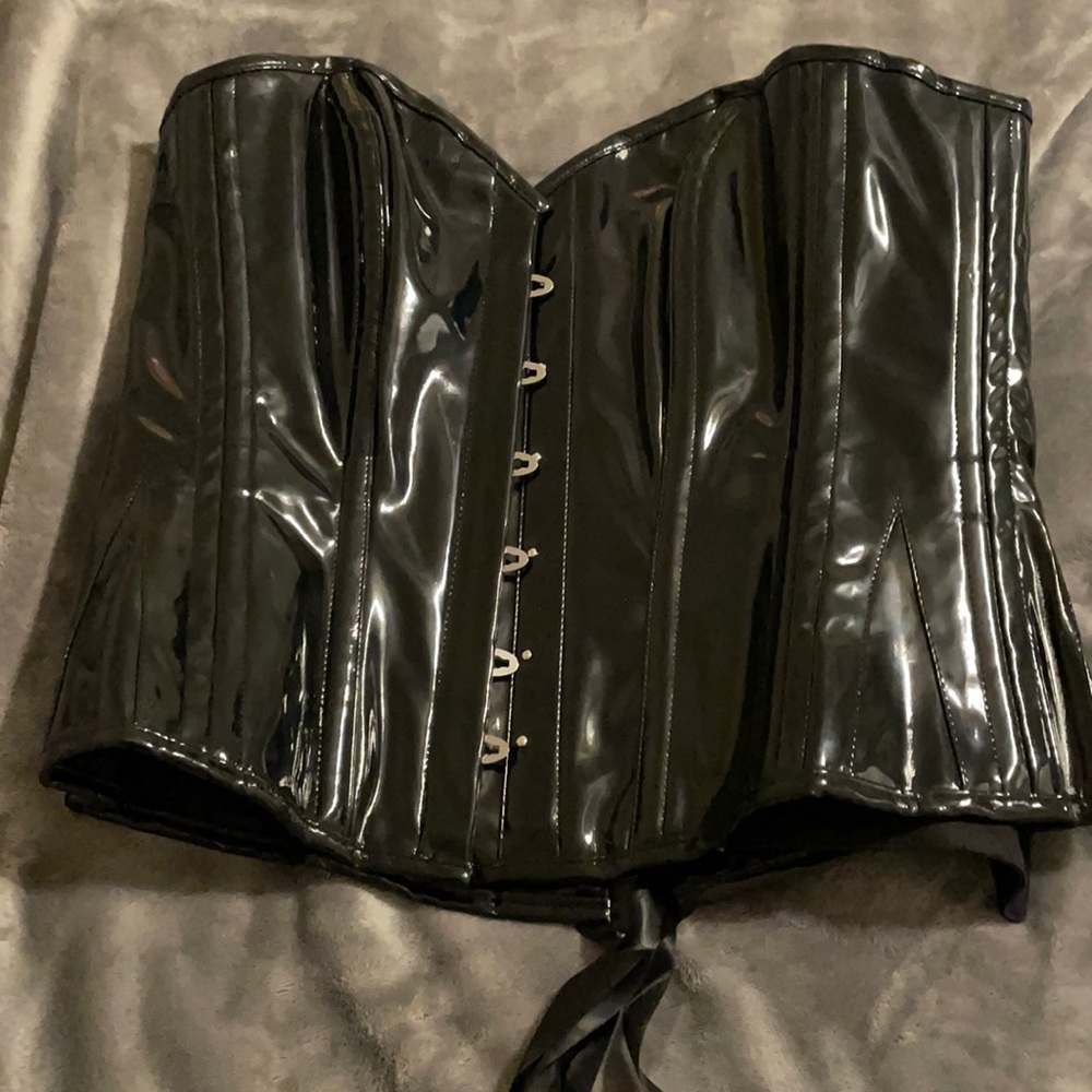 Sexy PVC overbust Corset